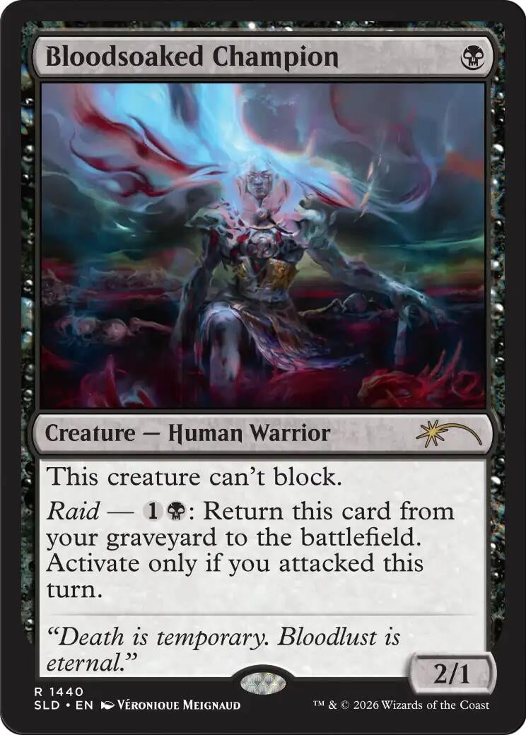 Image for Bloodsoaked Champion (1440) (Secret Lair Drop Series) (SLD) - Magic: The Gathering