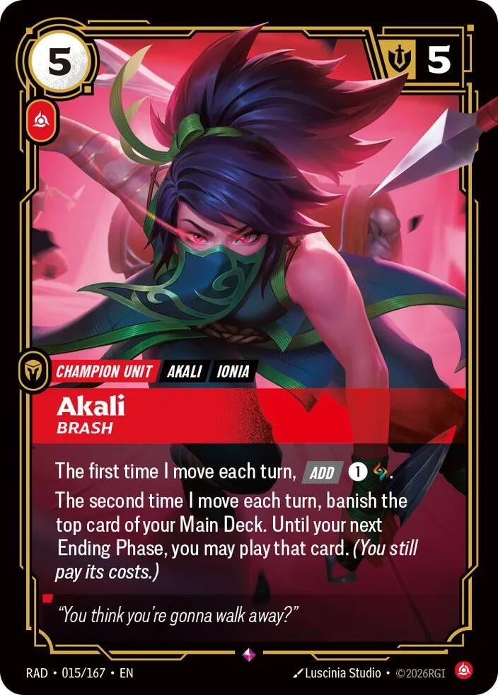Akali, Brash (015/167) (Radiance)