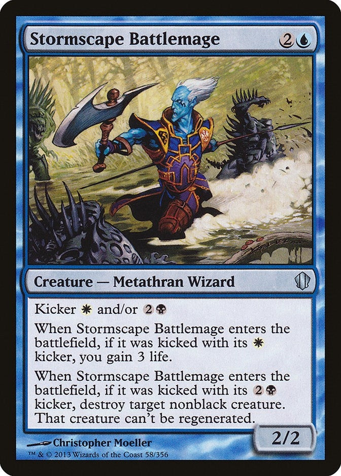 Image for Stormscape Battlemage (58) (Commander 2013) (C13) - Magic: The Gathering