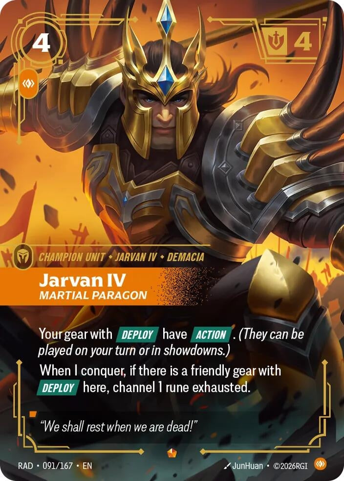 Jarvan IV, Martial Paragon (091/167) (Radiance)