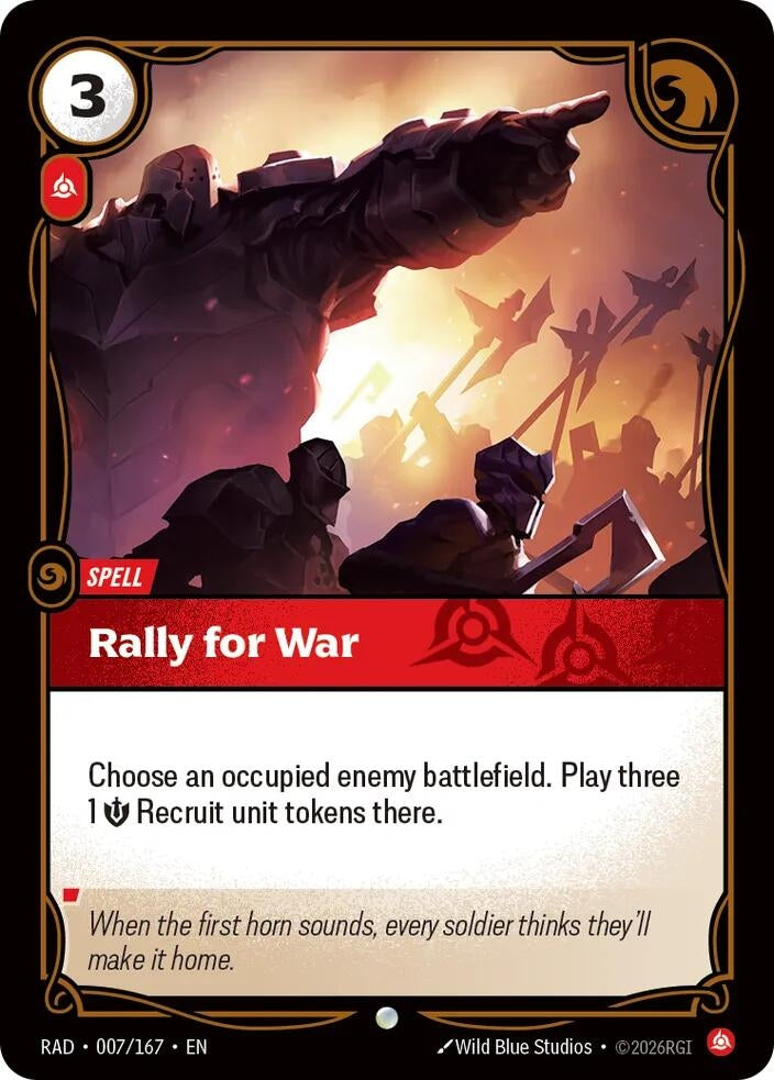 Rally for War (007/167) (Radiance)