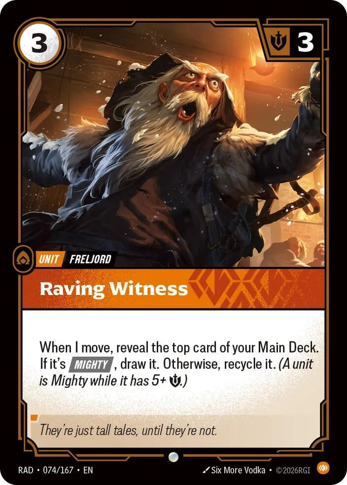 Raving Witness (074/167) (Radiance)