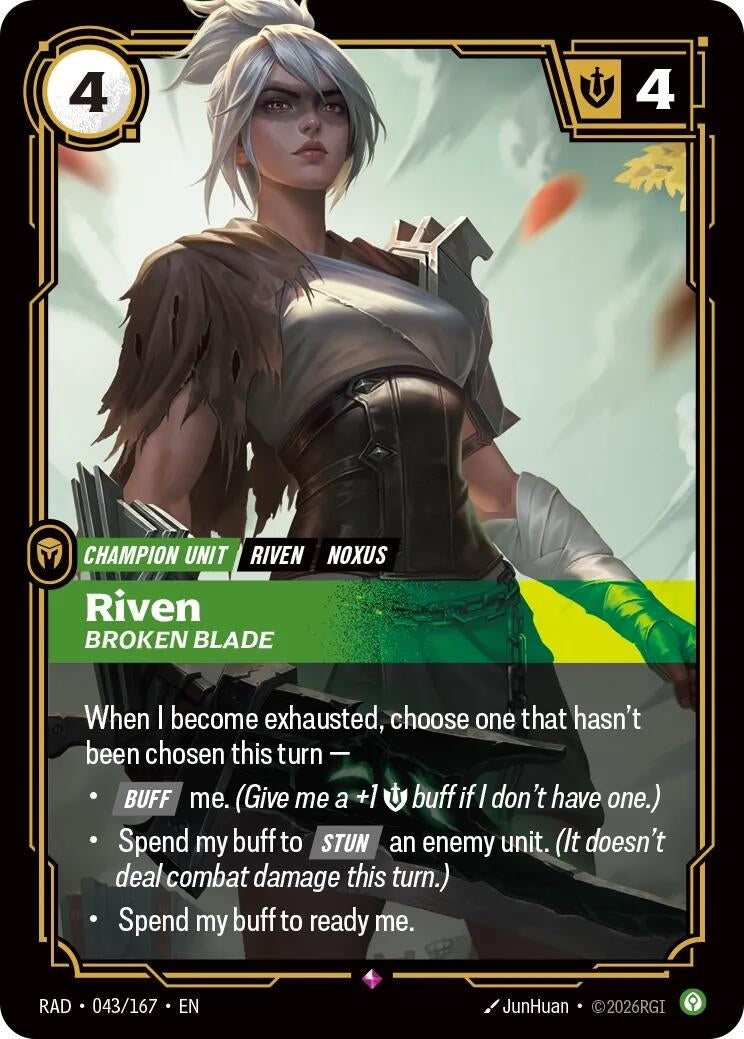 Riven, Broken Blade (043/167) (Radiance)
