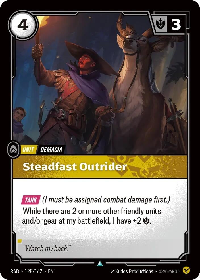 Steadfast Outrider (128/167) (Radiance)