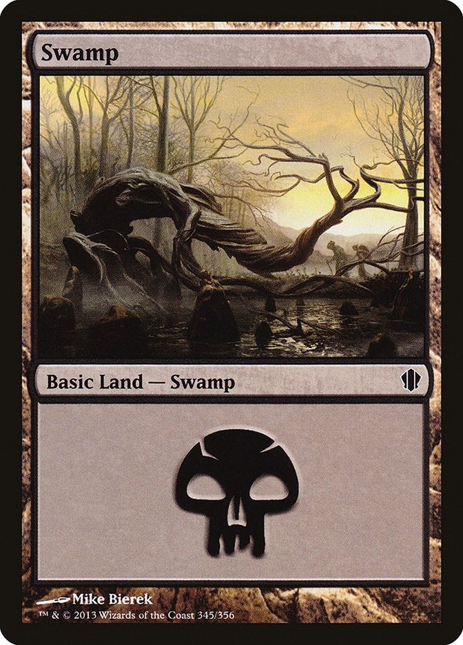 Image for Swamp (345) (345) (Commander 2013) (C13) - Magic: The Gathering