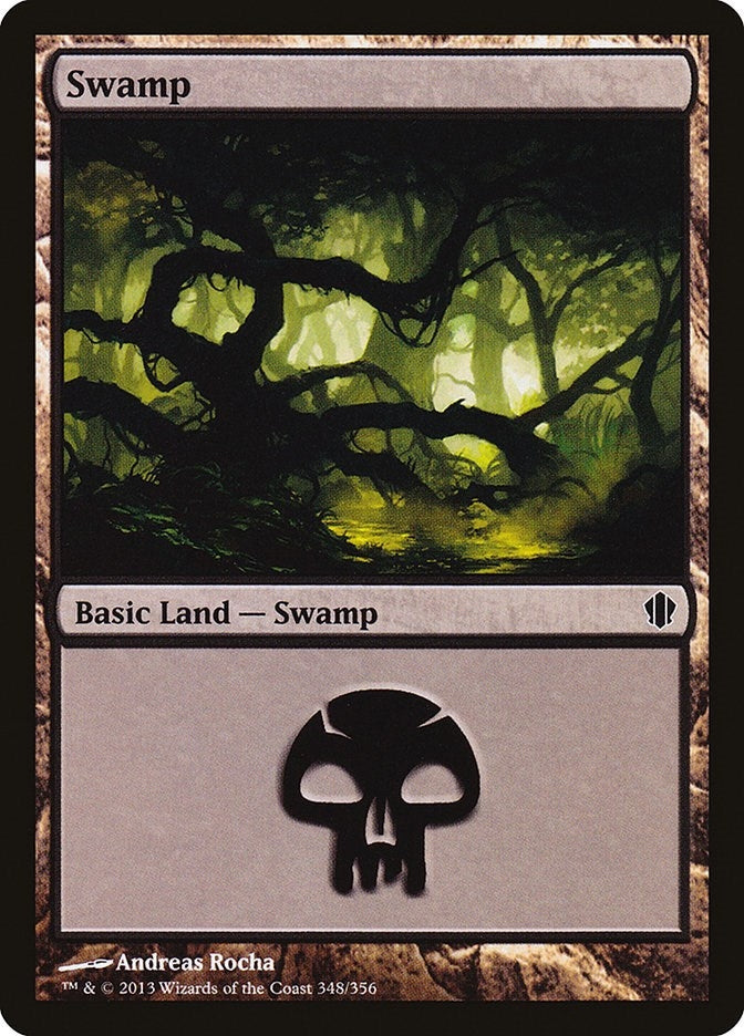 Image for Swamp (348) (348) (Commander 2013) (C13) - Magic: The Gathering