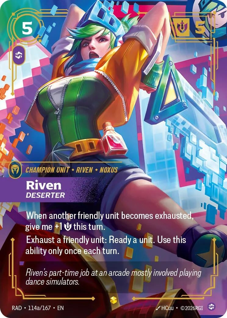 Riven, Deserter (Alternate Art) (114a/167) (Radiance)