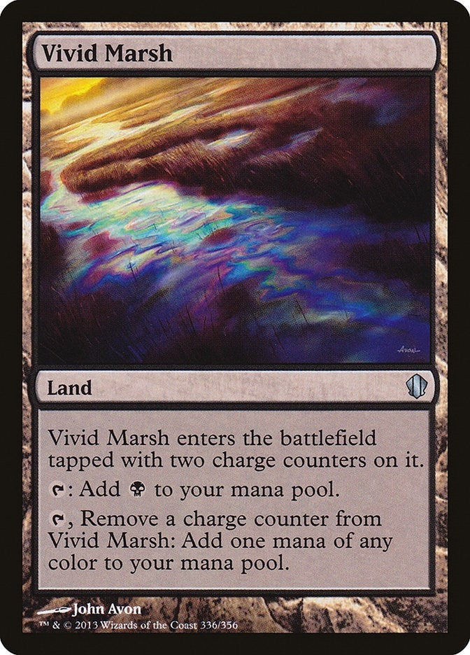 Image for Vivid Marsh (336) (Commander 2013) (C13) - Magic: The Gathering