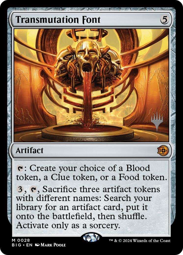Image for Transmutation Font (28) (Promo Pack: Reality Fracture) (PPFRA) - Magic: The Gathering