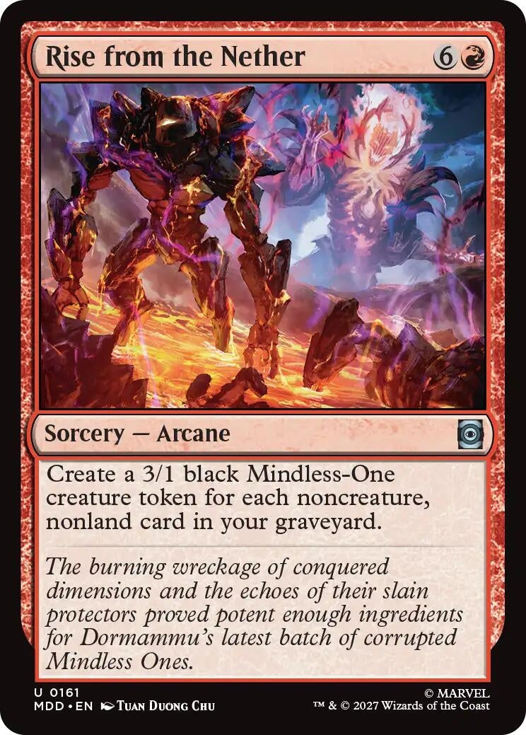 Image for Rise from the Nether (161) (Marvel: Darkhold Destiny) (MDD) - Magic: The Gathering
