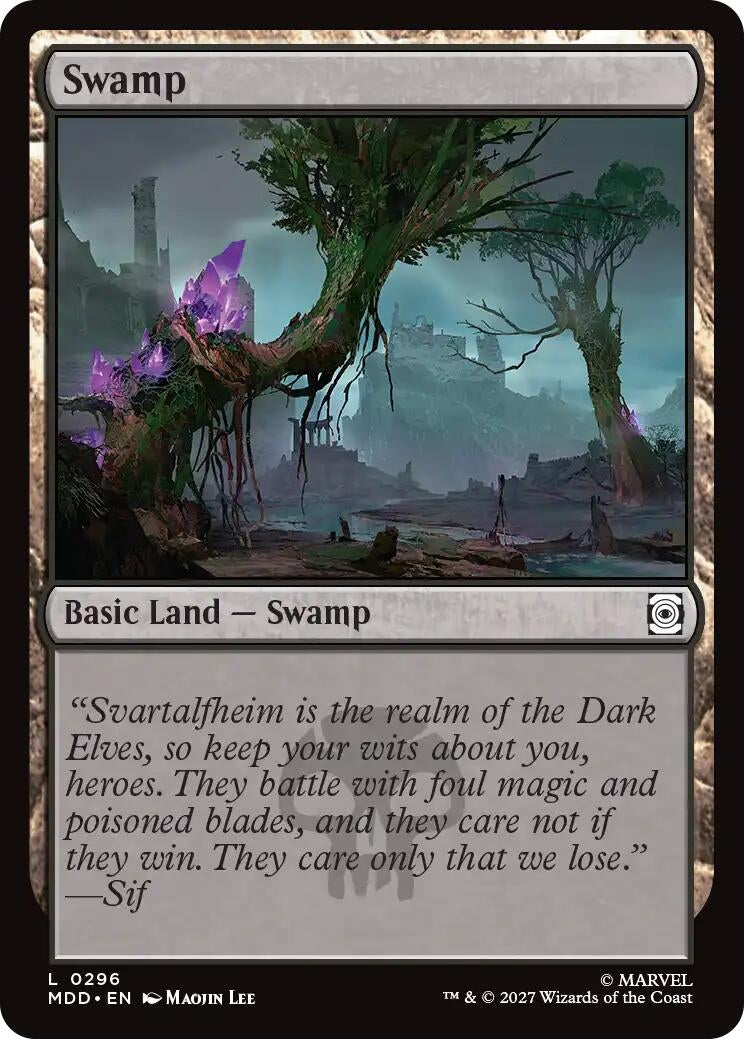 Image for Swamp (0296) (296) (Marvel: Darkhold Destiny) (MDD) - Magic: The Gathering