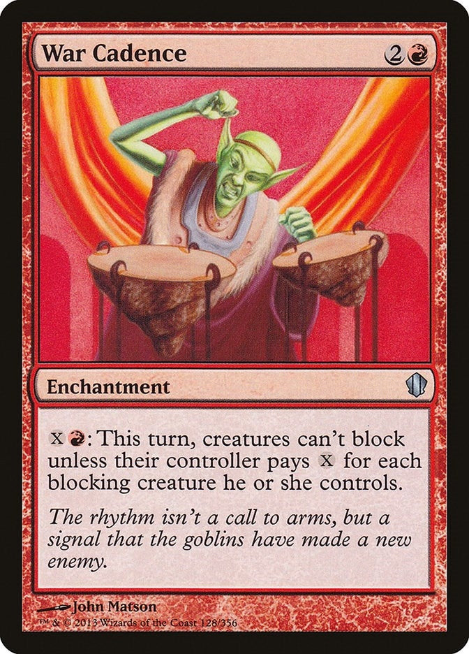 Image for War Cadence (128) (Commander 2013) (C13) - Magic: The Gathering