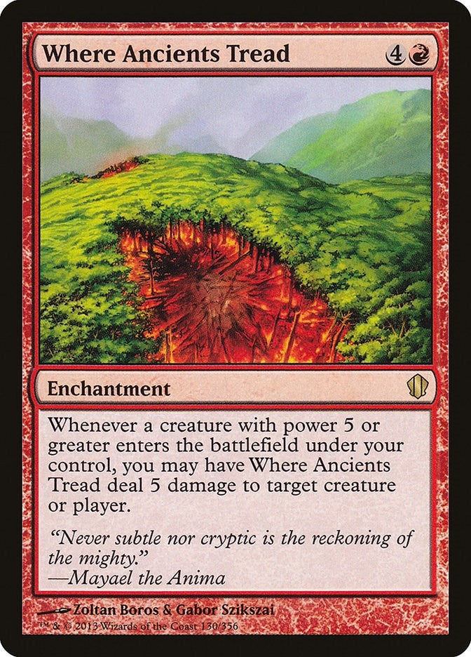 Image for Where Ancients Tread (130) (Commander 2013) (C13) - Magic: The Gathering