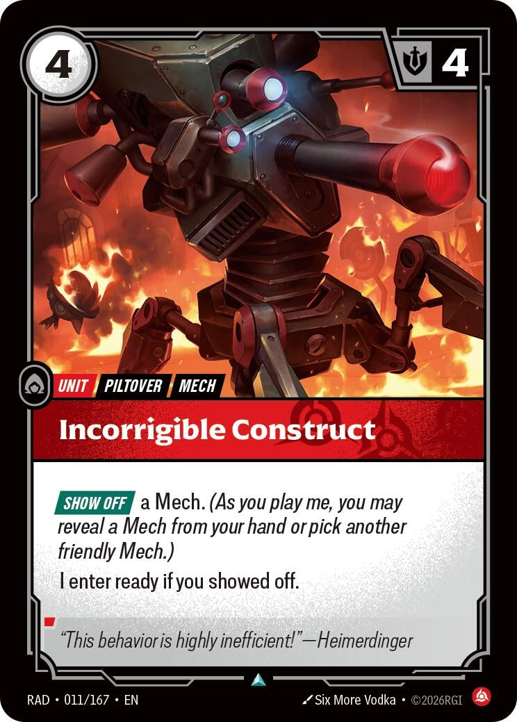 Incorrigible Construct (011/167) (Radiance)