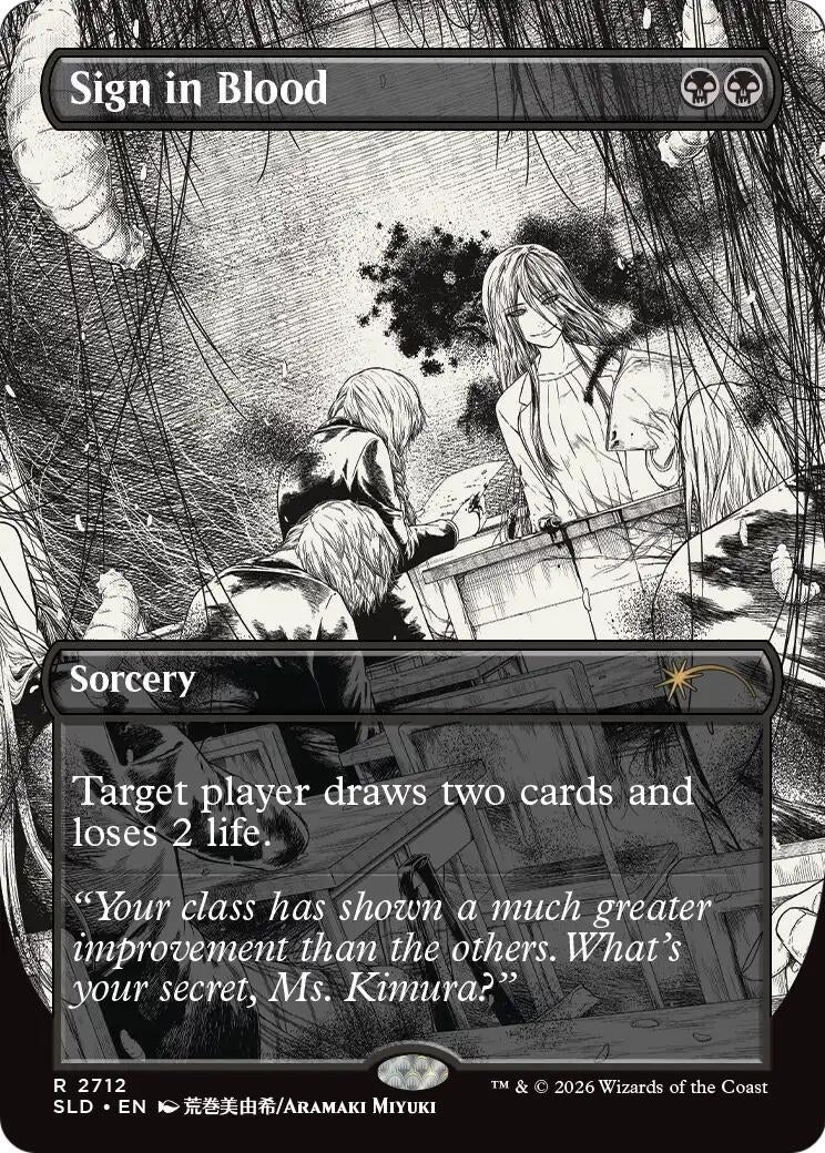 Image for Sign in Blood (2712) (Secret Lair Drop Series) (SLD) - Magic: The Gathering