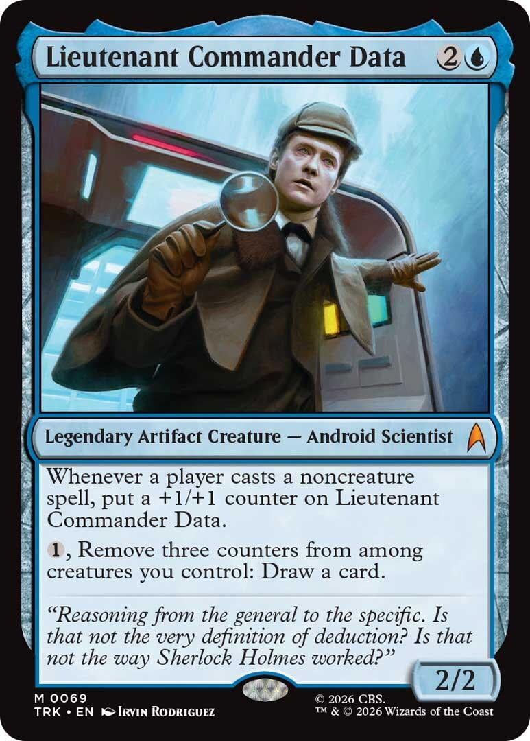 Image for Lieutenant Commander Data (69) (Star Trek) (TRK) - Magic: The Gathering