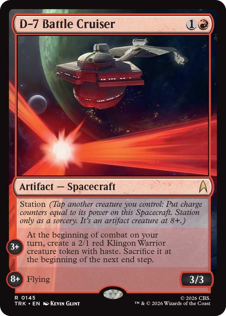 Image for D-7 Battle Cruiser (145) (Star Trek) (TRK) - Magic: The Gathering