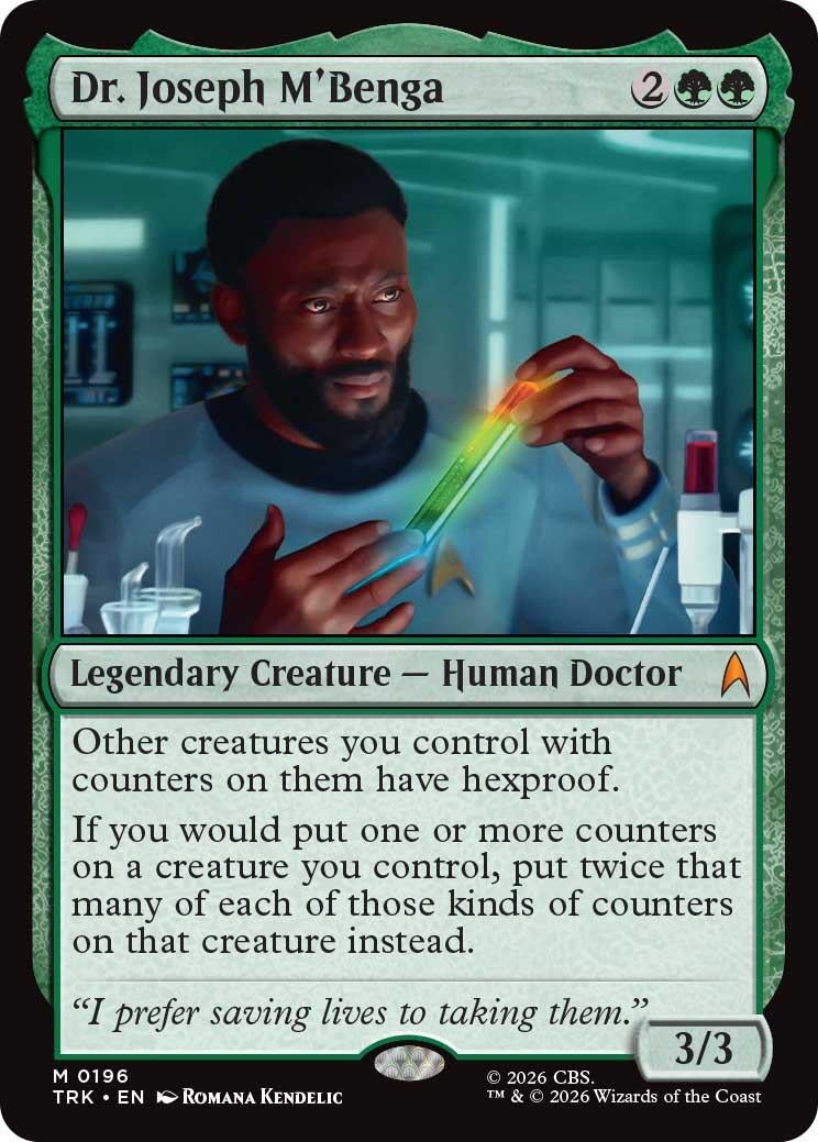 Image for Dr. Joseph M'Benga (196) (Star Trek) (TRK) - Magic: The Gathering