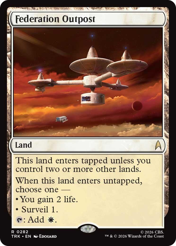 Image for Federation Outpost (282) (Star Trek) (TRK) - Magic: The Gathering