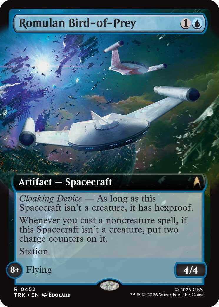 Image for Romulan Bird-of-Prey (Extended Art) (452) (Star Trek) (TRK) - Magic: The Gathering