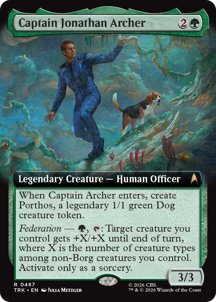 Image for Captain Jonathan Archer (Extended Art) (467) (Star Trek) (TRK) - Magic: The Gathering