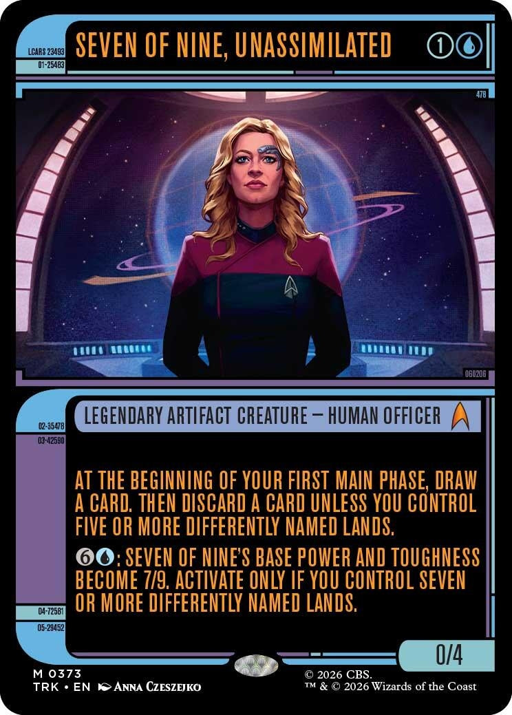 Image for Seven of Nine, Unassimilated (Showcase) (373) (Star Trek) (TRK) - Magic: The Gathering