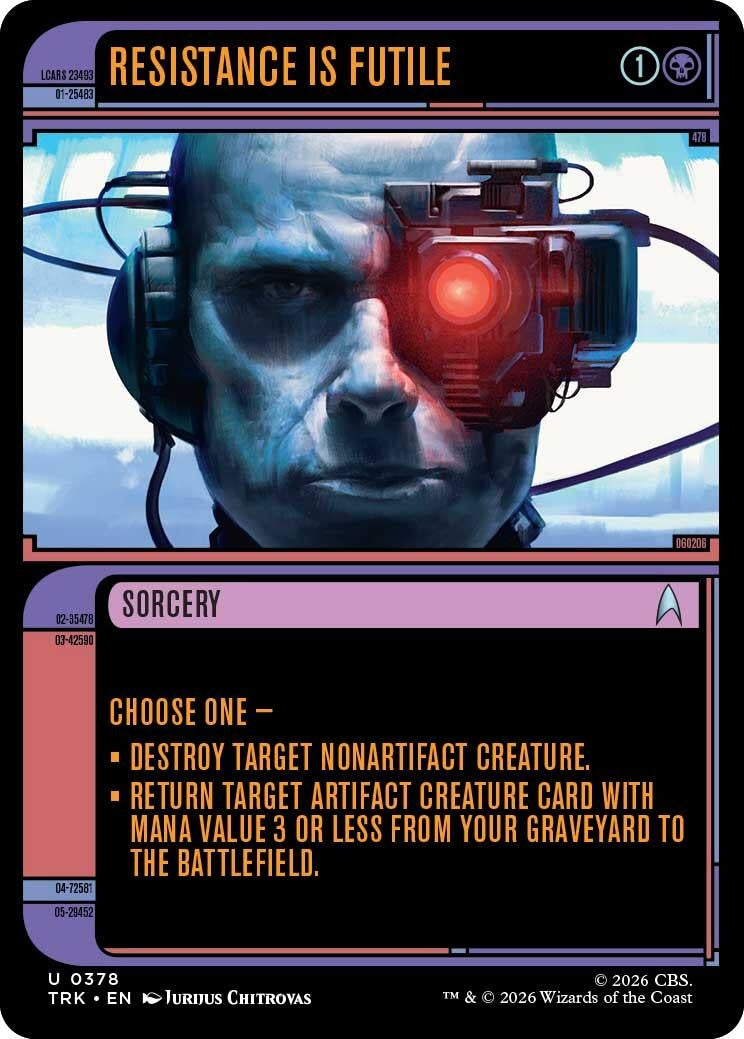 Image for Resistance Is Futile (Showcase) (378) (Star Trek) (TRK) - Magic: The Gathering