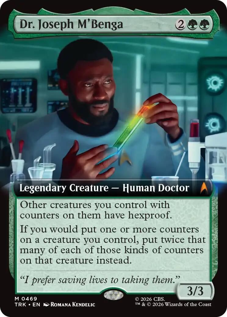 Image for Dr. Joseph M'Benga (Extended Art) (469) (Star Trek) (TRK) - Magic: The Gathering