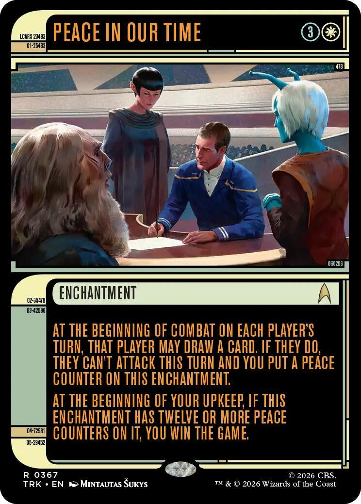 Image for Peace in Our Time (Showcase) (367) (Star Trek) (TRK) - Magic: The Gathering