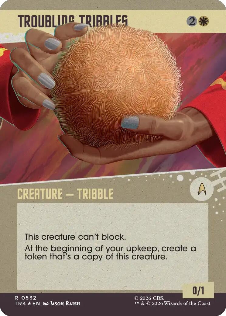 Image for Troubling Tribbles (Showcase) (Surge Foil) (532) (Star Trek) (TRK) - Magic: The Gathering