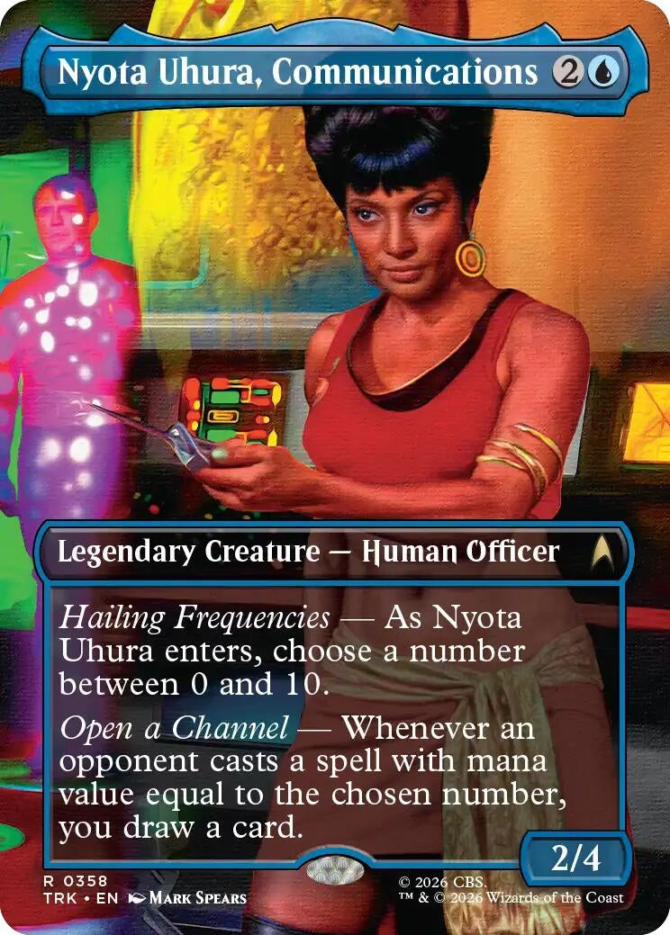 Image for Nyota Uhura, Communications (Borderless) (358) (Star Trek) (TRK) - Magic: The Gathering