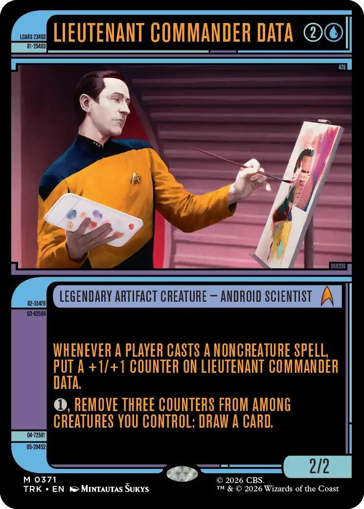 Image for Lieutenant Commander Data (Showcase) (371) (Star Trek) (TRK) - Magic: The Gathering