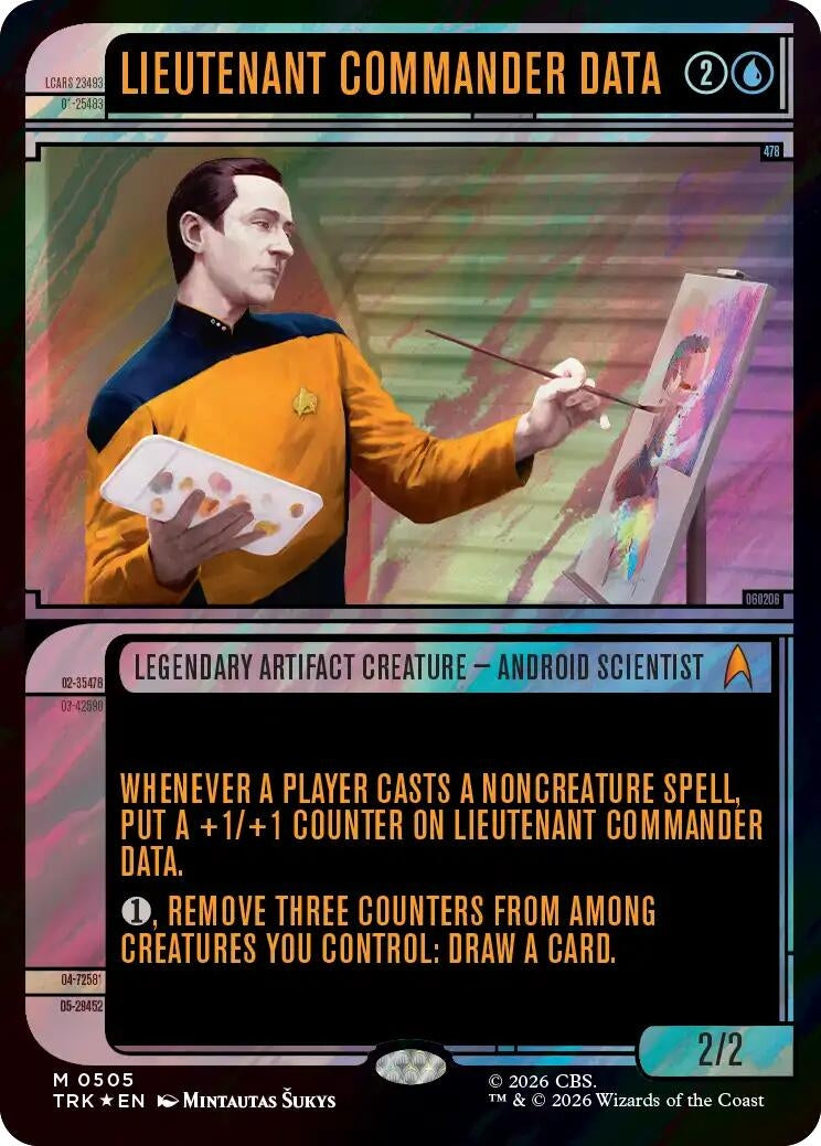 Image for Lieutenant Commander Data (Showcase) (Surge Foil) (505) (Star Trek) (TRK) - Magic: The Gathering