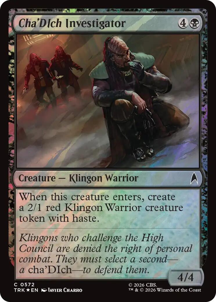 Image for Cha'DIch Investigator (Surge Foil) (572) (Star Trek) (TRK) - Magic: The Gathering