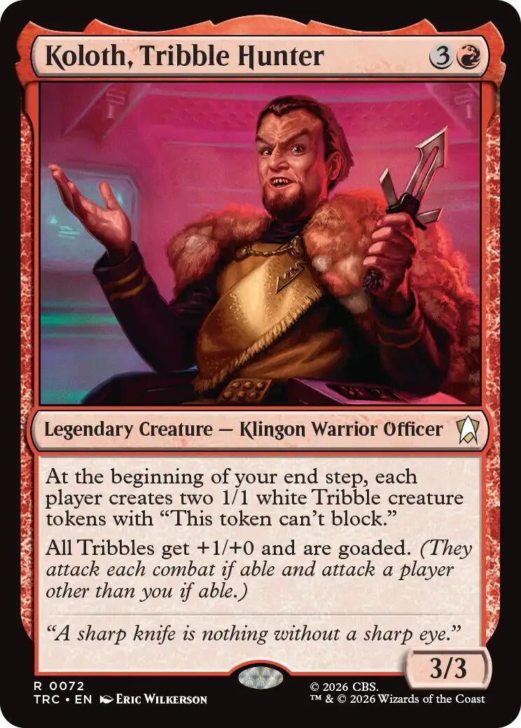 Image for Koloth, Tribble Hunter (72) (Star Trek) (TRK) - Magic: The Gathering
