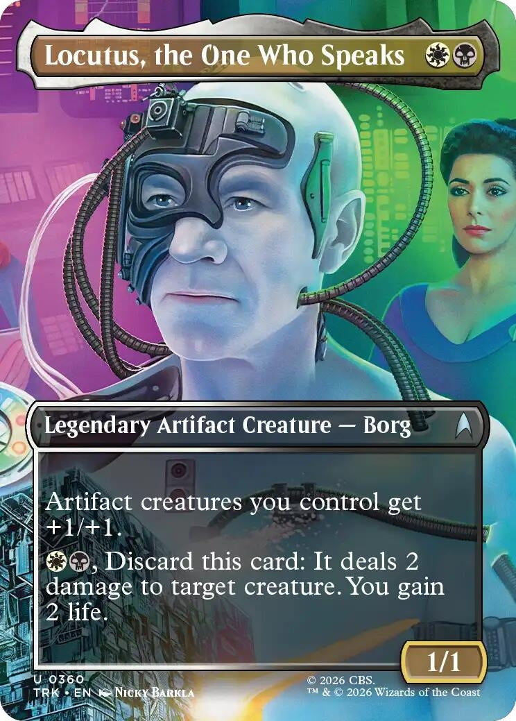 Image for Locutus, the One Who Speaks (Borderless) (360) (Star Trek) (TRK) - Magic: The Gathering
