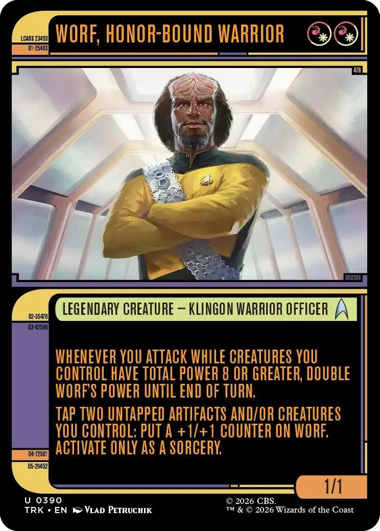 Image for Worf, Honor-Bound Warrior (Showcase) (0390) (390) (Star Trek) (TRK) - Magic: The Gathering