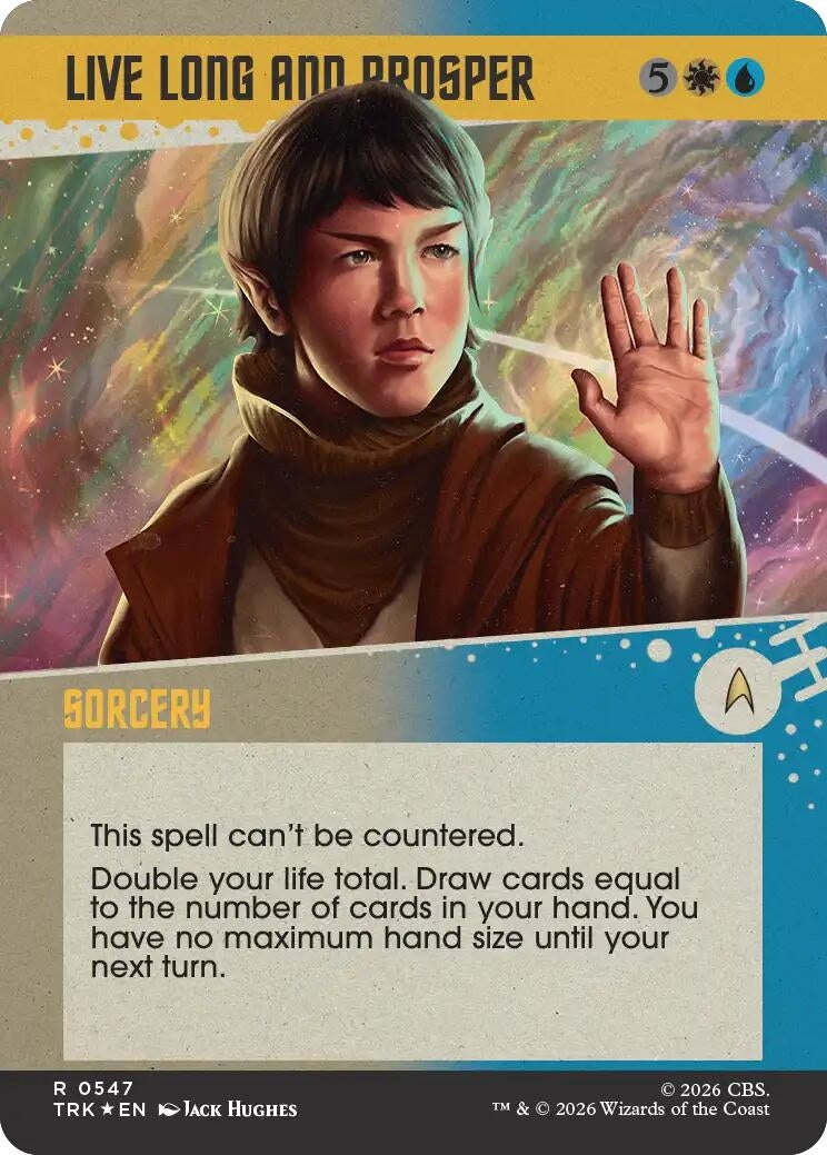 Image for Live Long and Prosper (Showcase) (Surge Foil) (547) (Star Trek) (TRK) - Magic: The Gathering