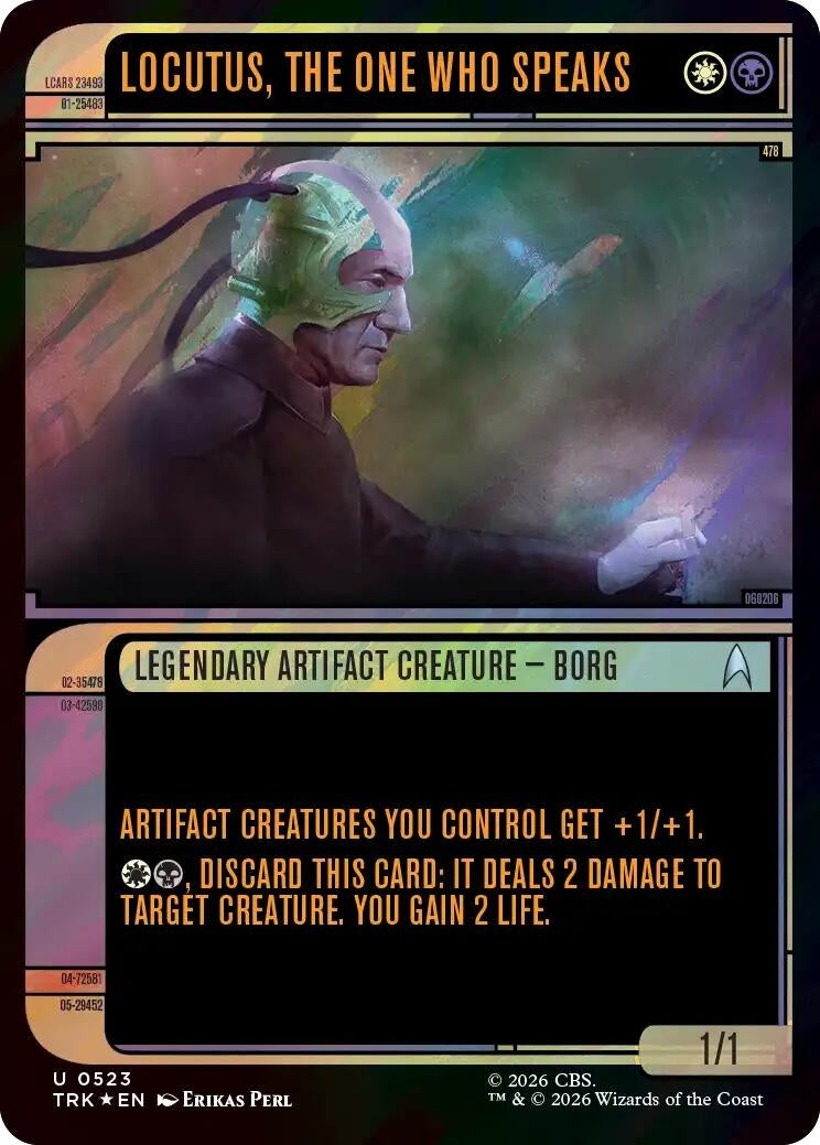 Image for Locutus, the One Who Speaks (Showcase) (Surge Foil) (523) (Star Trek) (TRK) - Magic: The Gathering