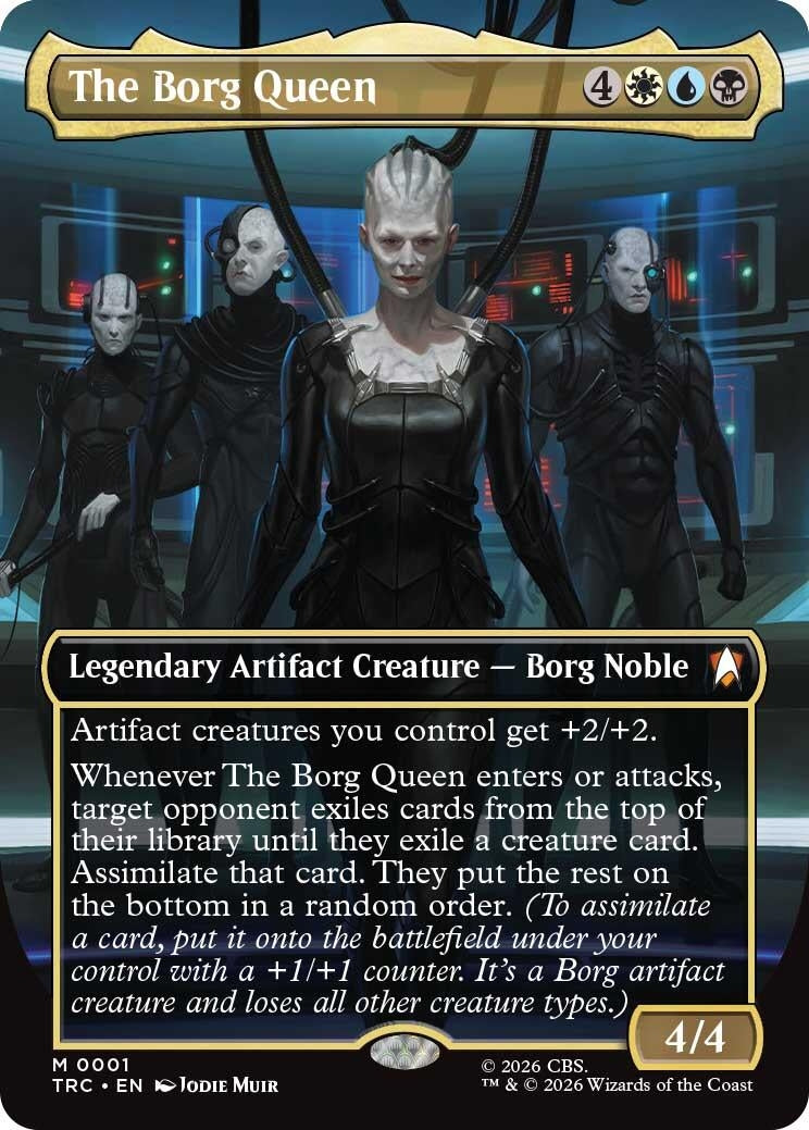 Image for The Borg Queen (Borderless) (1) (Commander: Star Trek) (TRC) - Magic: The Gathering
