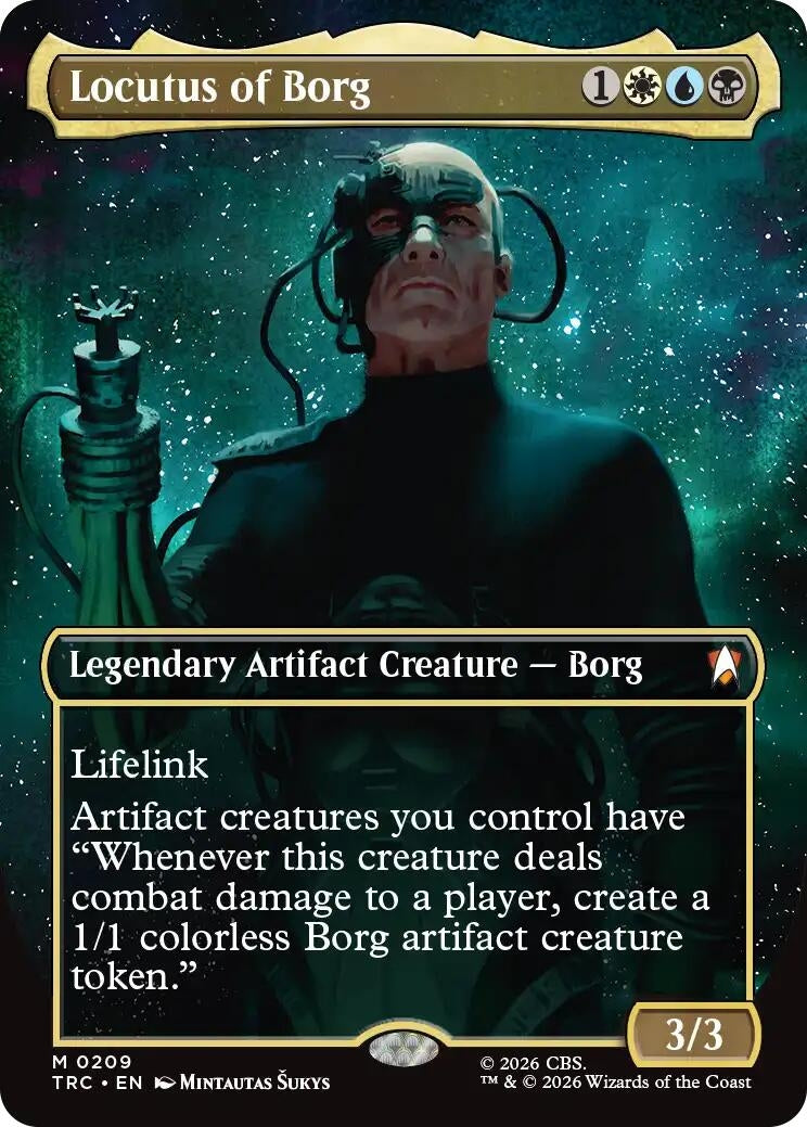 Image for Locutus of Borg (Borderless) (209) (Commander: Star Trek) (TRC) - Magic: The Gathering