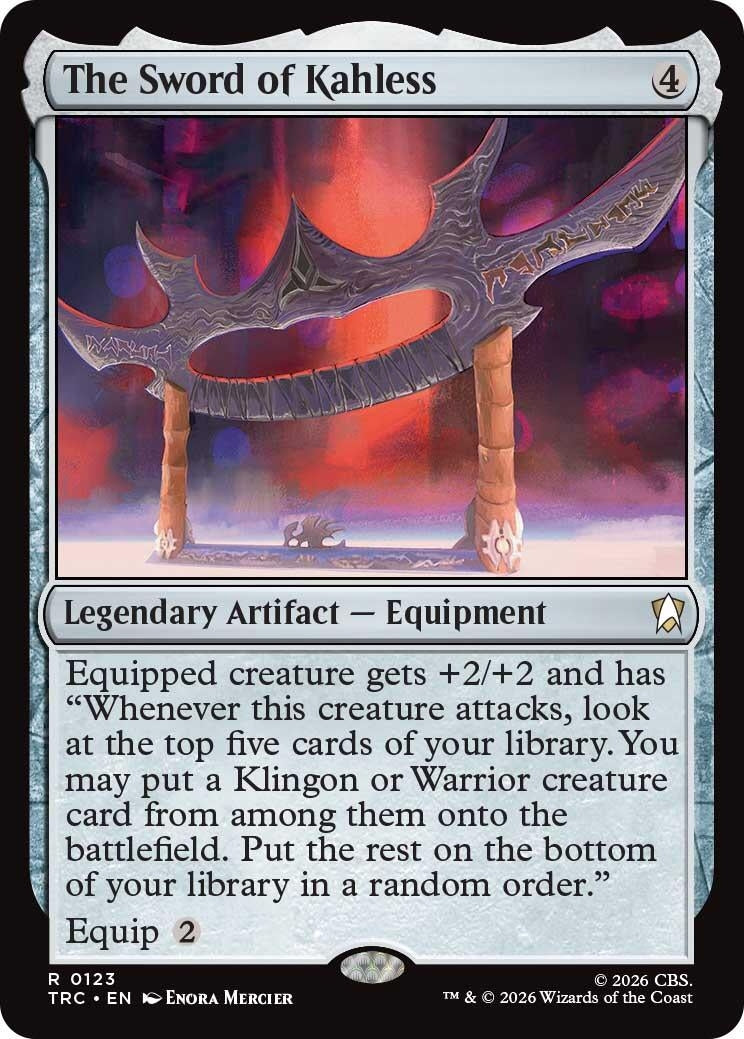 Image for The Sword of Kahless (123) (Commander: Star Trek) (TRC) - Magic: The Gathering