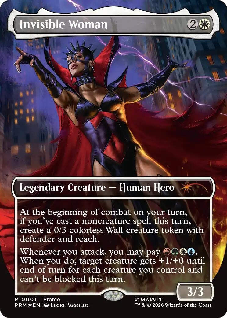 Image for Invisible Woman (Borderless) (1) (Unique and Miscellaneous Promos) (UMP) - Magic: The Gathering