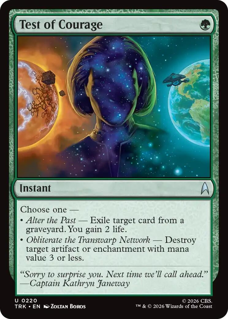 Image for Test of Courage (220) (Star Trek) (TRK) - Magic: The Gathering