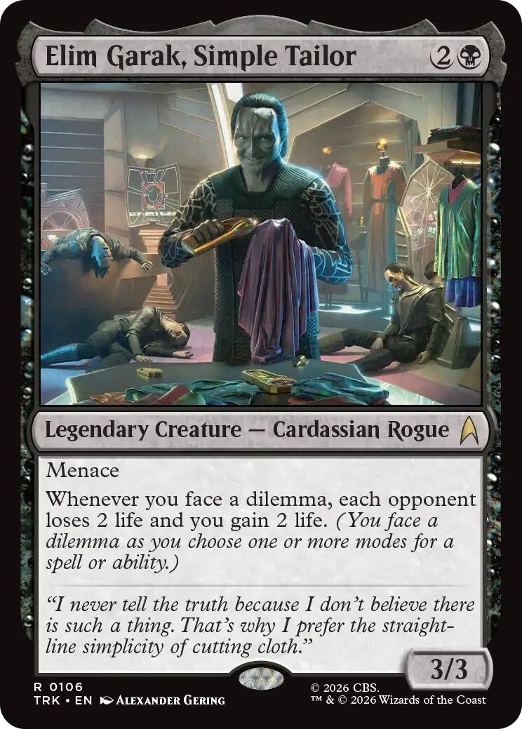 Image for Elim Garak, Simple Tailor (106) (Star Trek) (TRK) - Magic: The Gathering