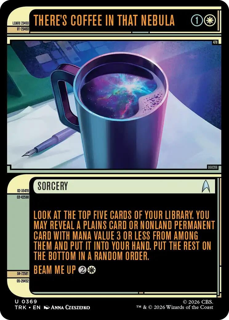 Image for There's Coffee in that Nebula (Showcase) (369) (Star Trek) (TRK) - Magic: The Gathering