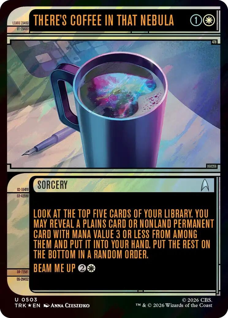 Image for There's Coffee in that Nebula (Showcase) (Surge Foil) (503) (Star Trek) (TRK) - Magic: The Gathering