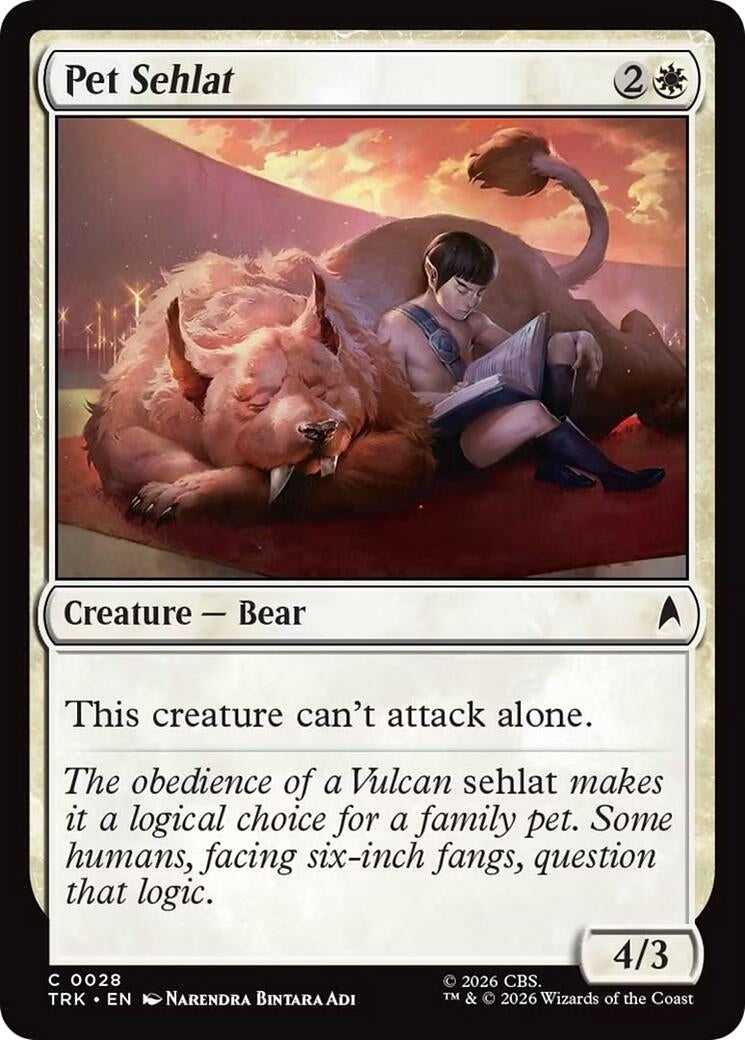 Image for Pet Sehlat (28) (Star Trek) (TRK) - Magic: The Gathering