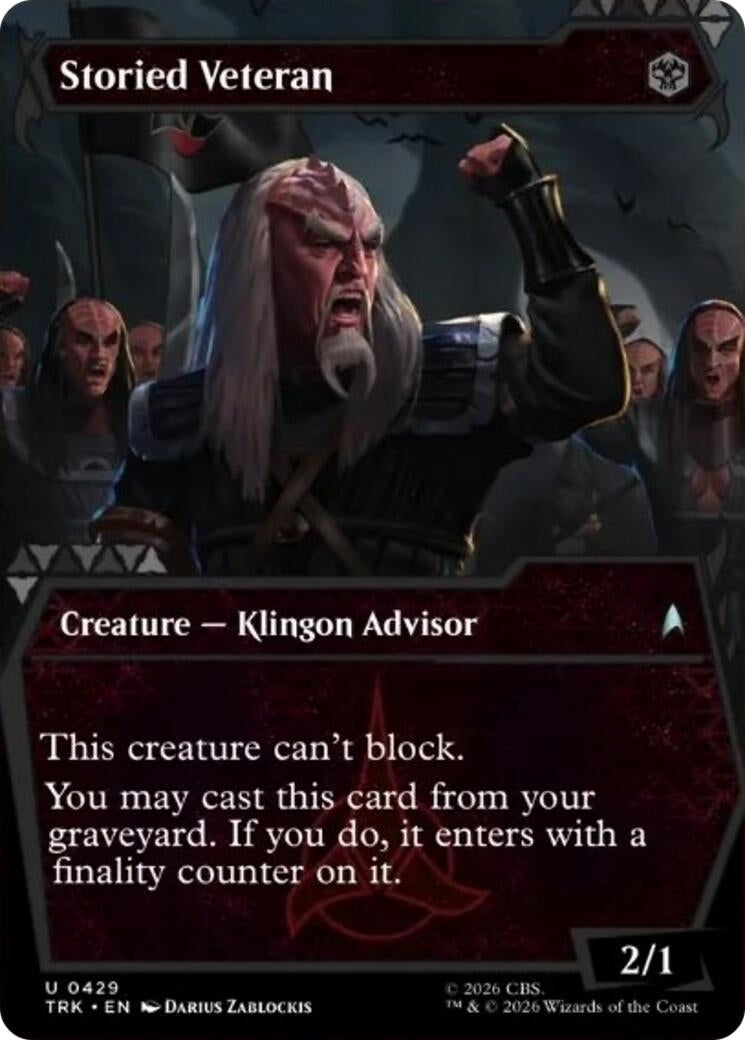 Image for Storied Veteran (Showcase) (429) (Star Trek) (TRK) - Magic: The Gathering