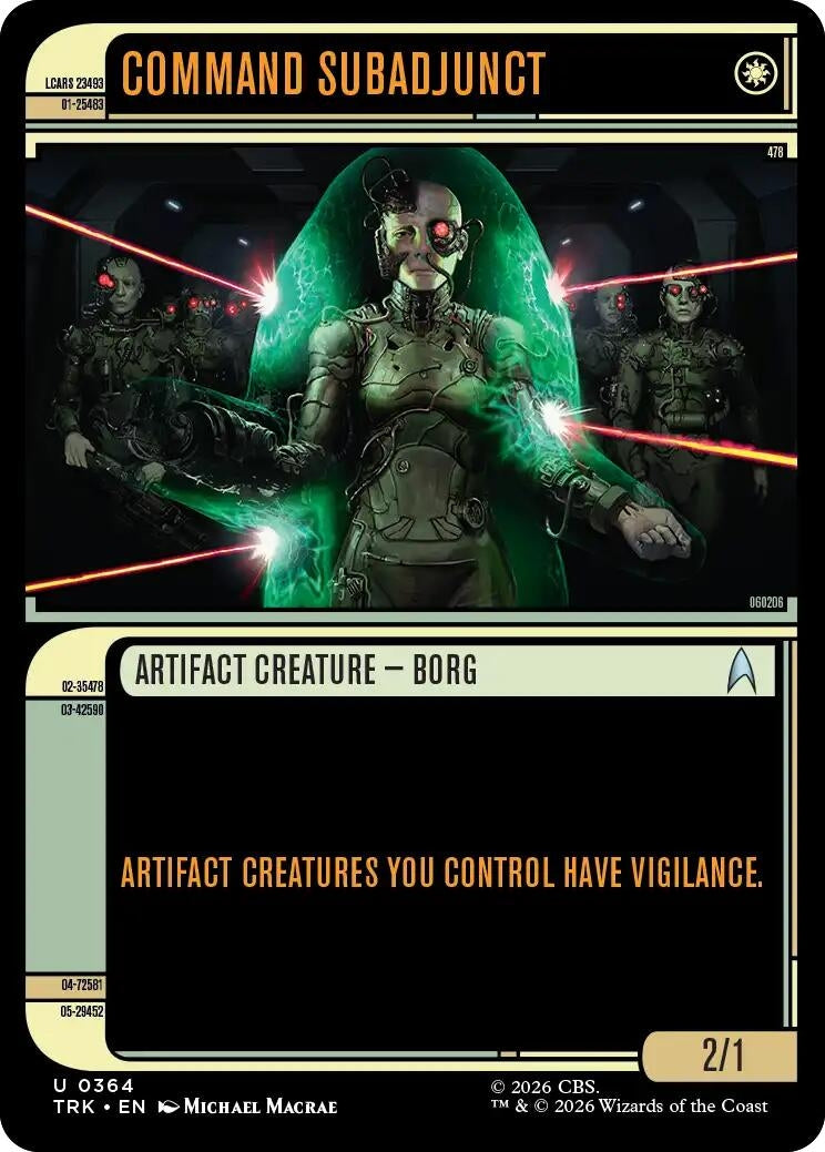 Image for Command Subadjunct (Showcase) (364) (Star Trek) (TRK) - Magic: The Gathering